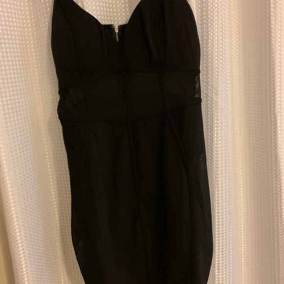 Black see through plus size dress - Picture 2 of 4